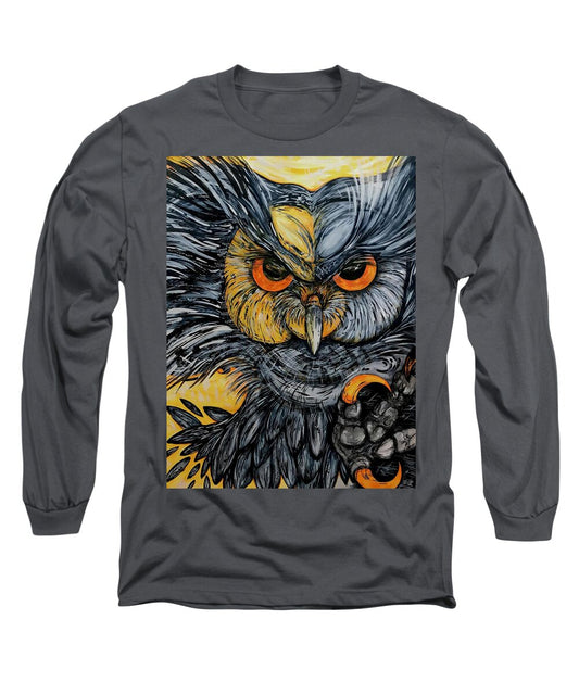 Un Great Horned Owl - Long Sleeve T-Shirt