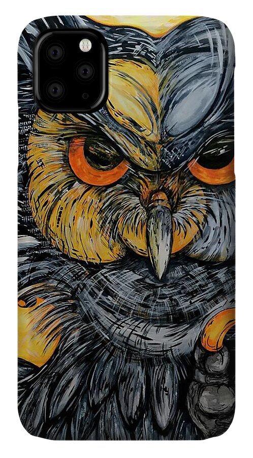 Un Great Horned Owl - Phone Case