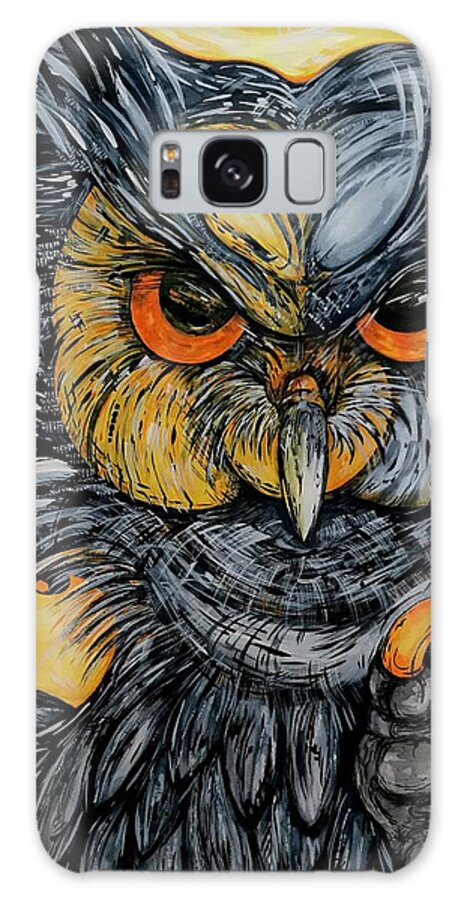 Un Great Horned Owl - Phone Case