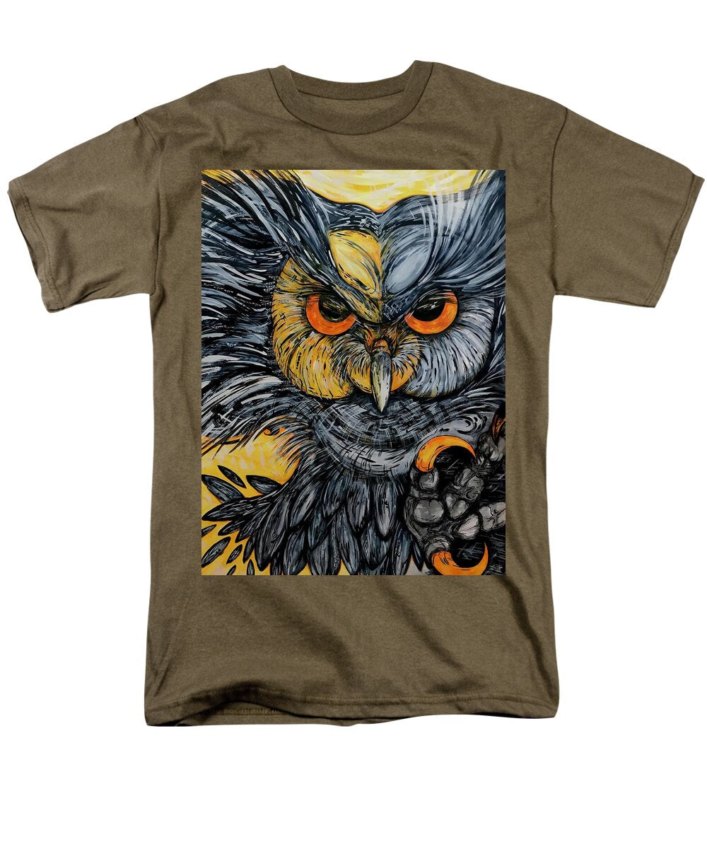 Un Great Horned Owl - Men's T-Shirt  (Regular Fit)