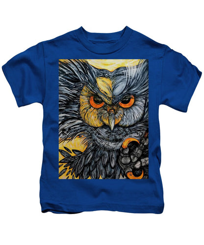 Un Great Horned Owl - Kids T-Shirt