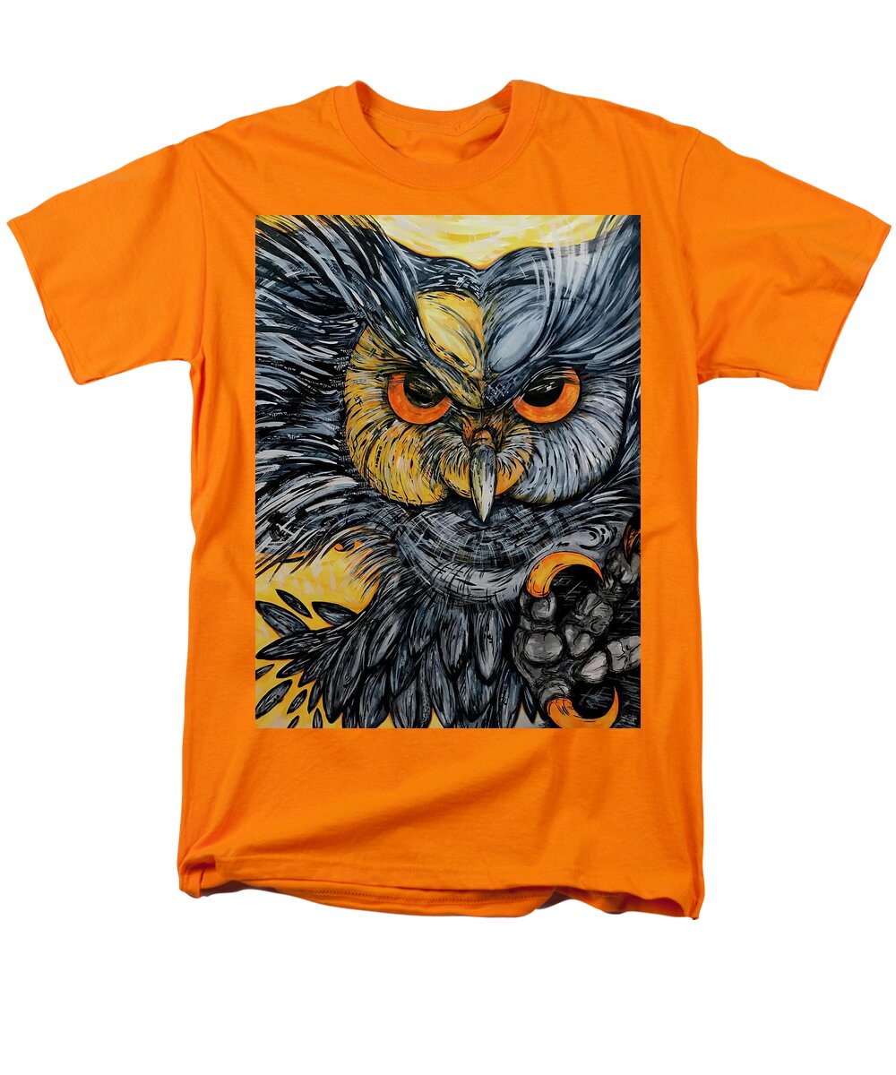 Un Great Horned Owl - Men's T-Shirt  (Regular Fit)