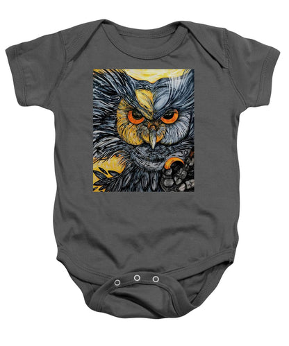 Un Great Horned Owl - Baby Onesie