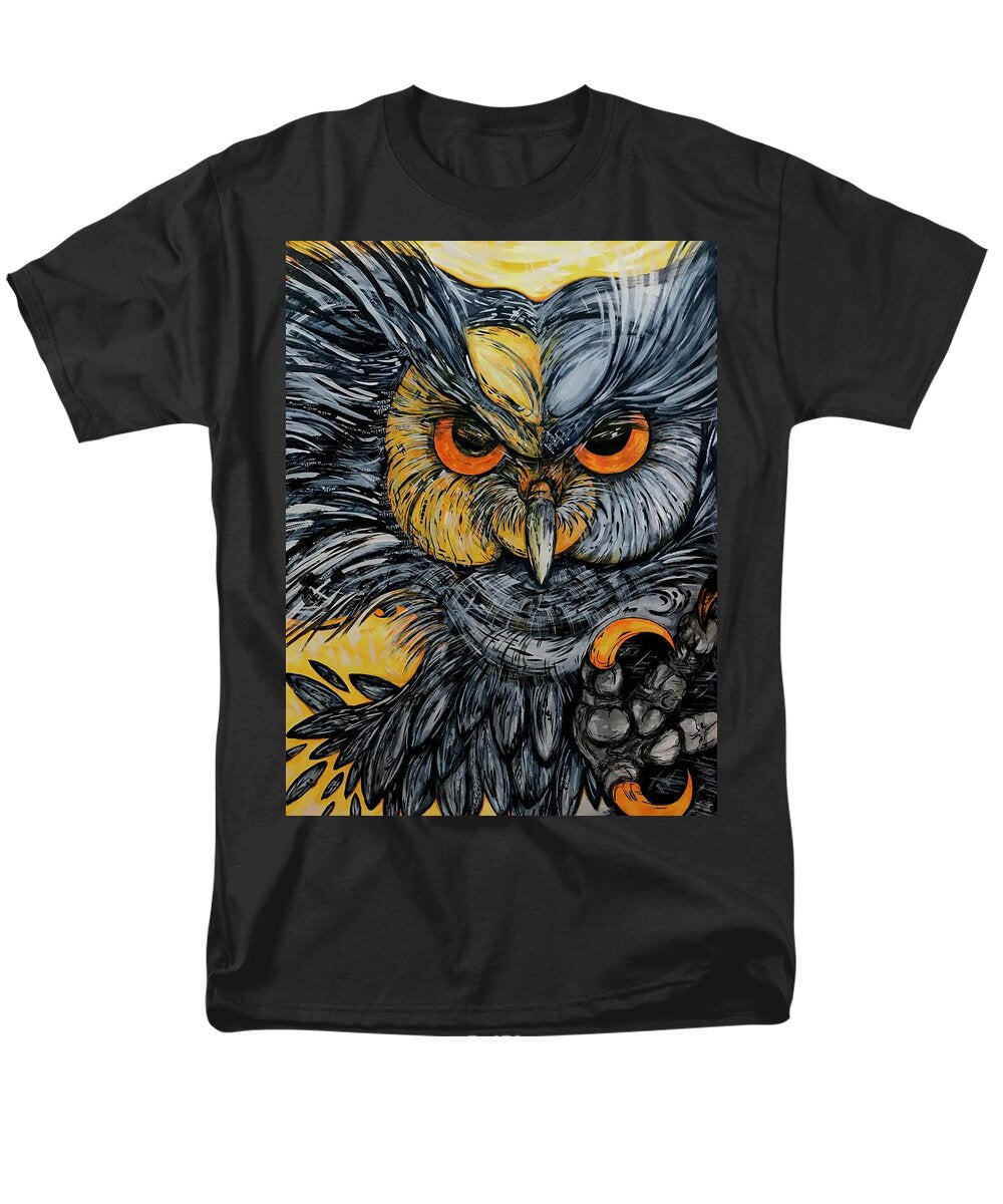 Un Great Horned Owl - Men's T-Shirt  (Regular Fit)