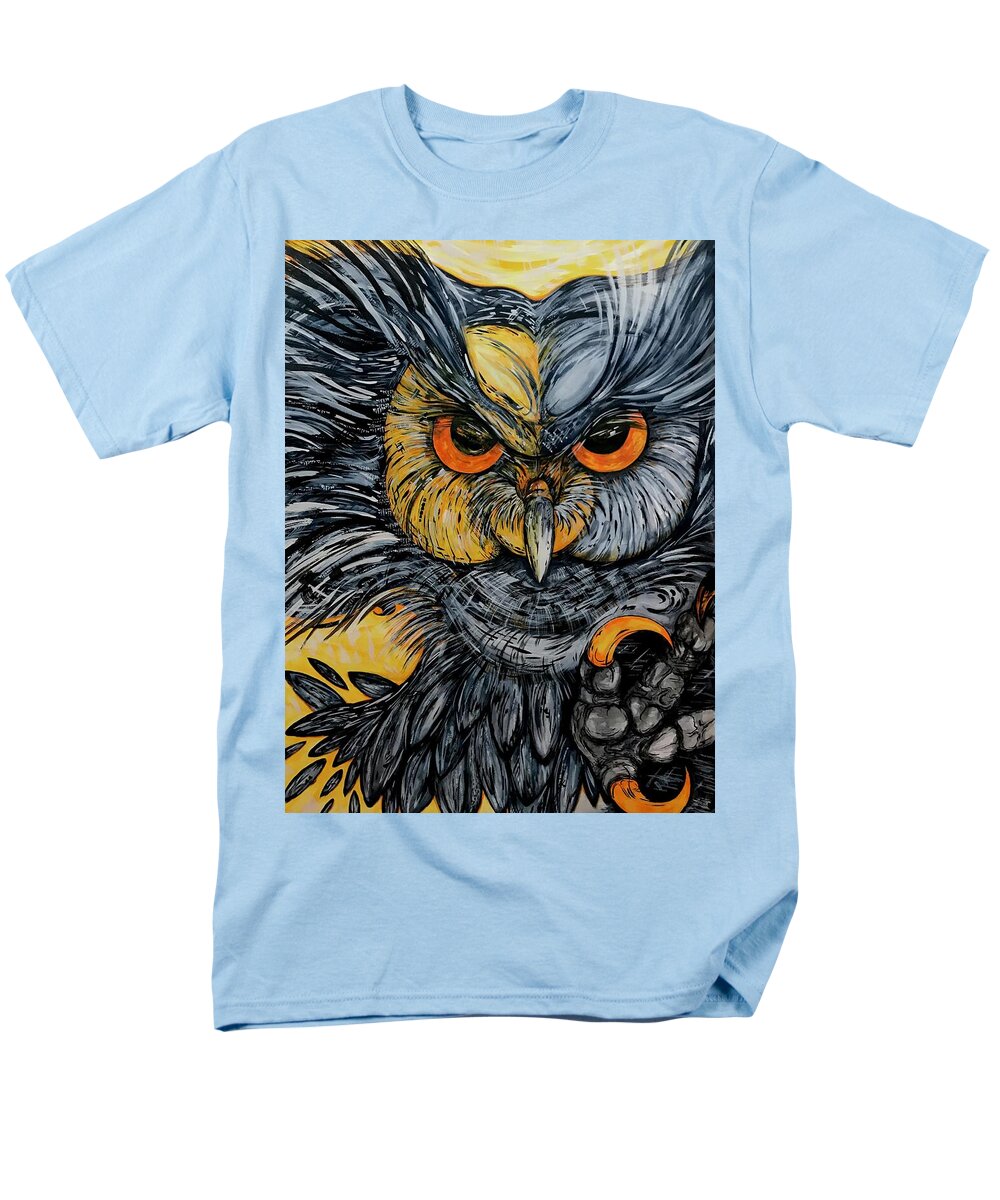 Un Great Horned Owl - Men's T-Shirt  (Regular Fit)