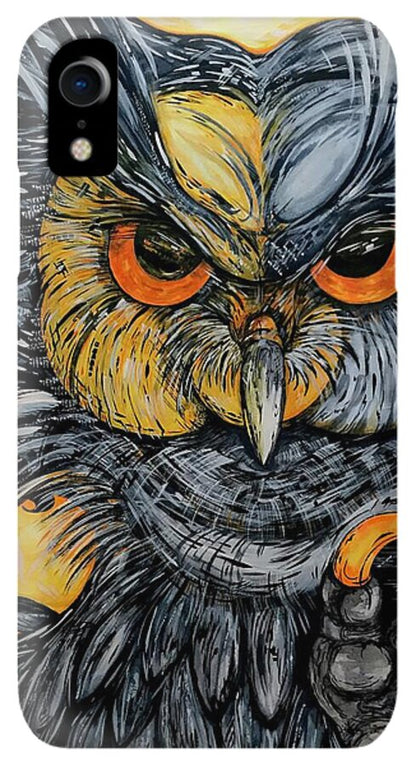 Un Great Horned Owl - Phone Case