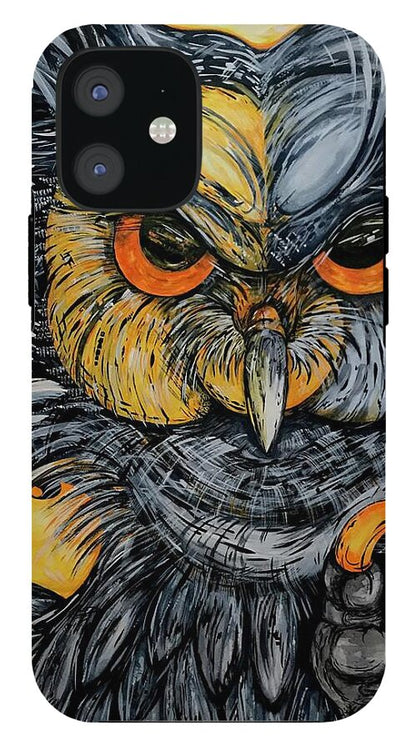 Un Great Horned Owl - Phone Case
