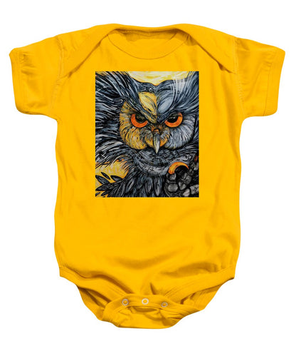 Un Great Horned Owl - Baby Onesie