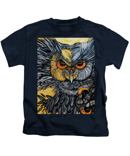 Un Great Horned Owl - Kids T-Shirt