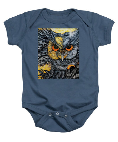 Un Great Horned Owl - Baby Onesie