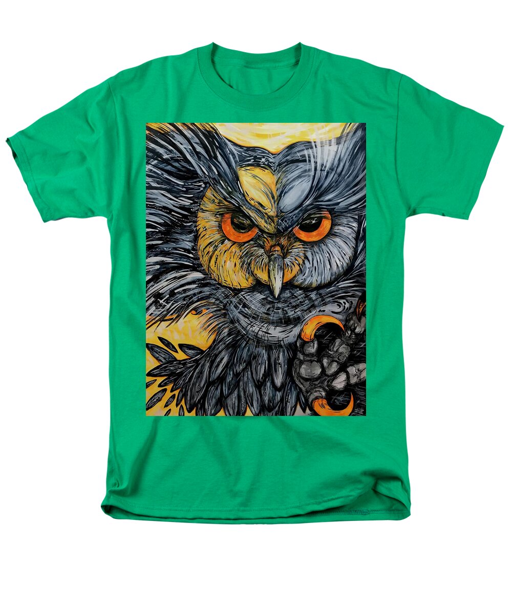 Un Great Horned Owl - Men's T-Shirt  (Regular Fit)