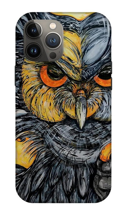 Un Great Horned Owl - Phone Case