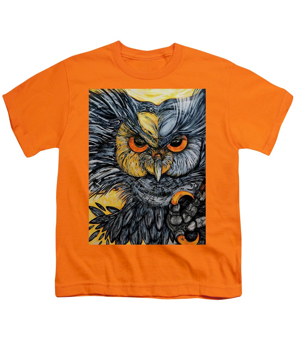 Un Great Horned Owl - Youth T-Shirt