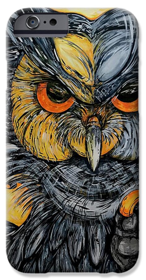 Un Great Horned Owl - Phone Case