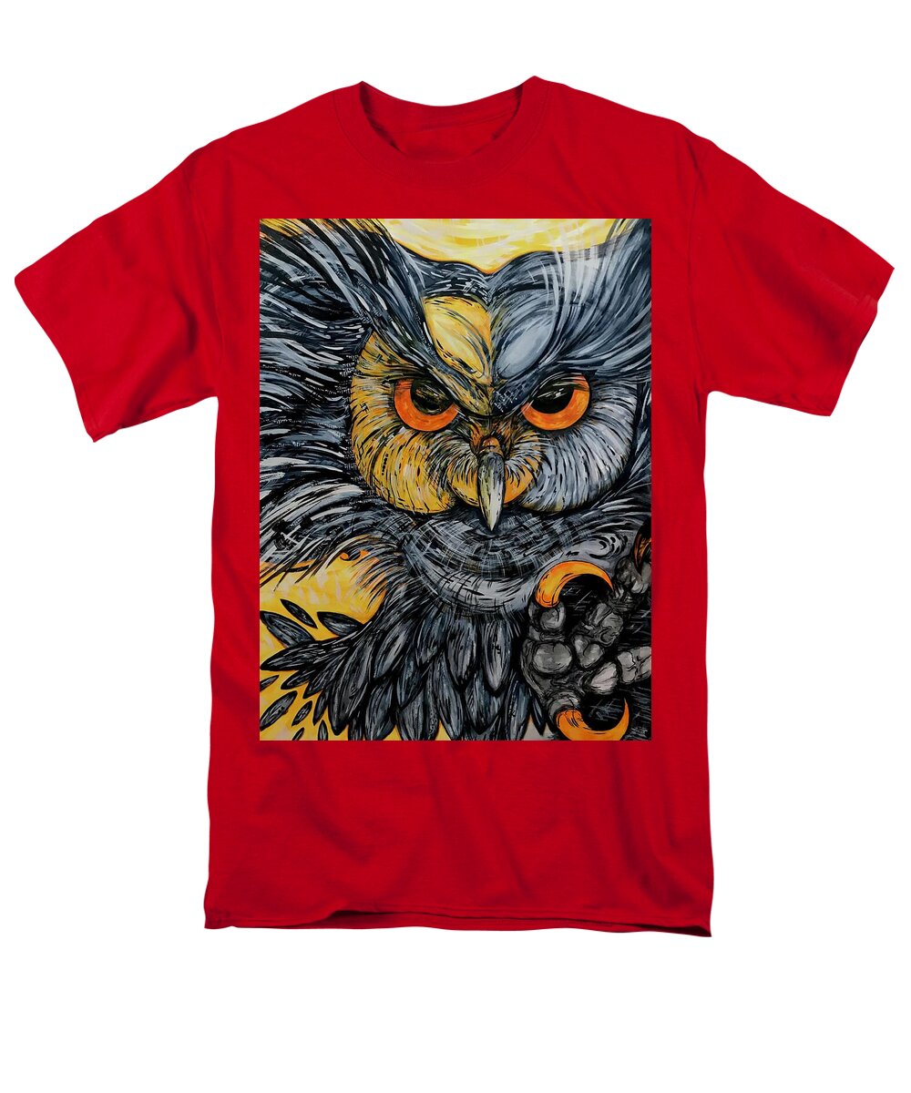 Un Great Horned Owl - Men's T-Shirt  (Regular Fit)