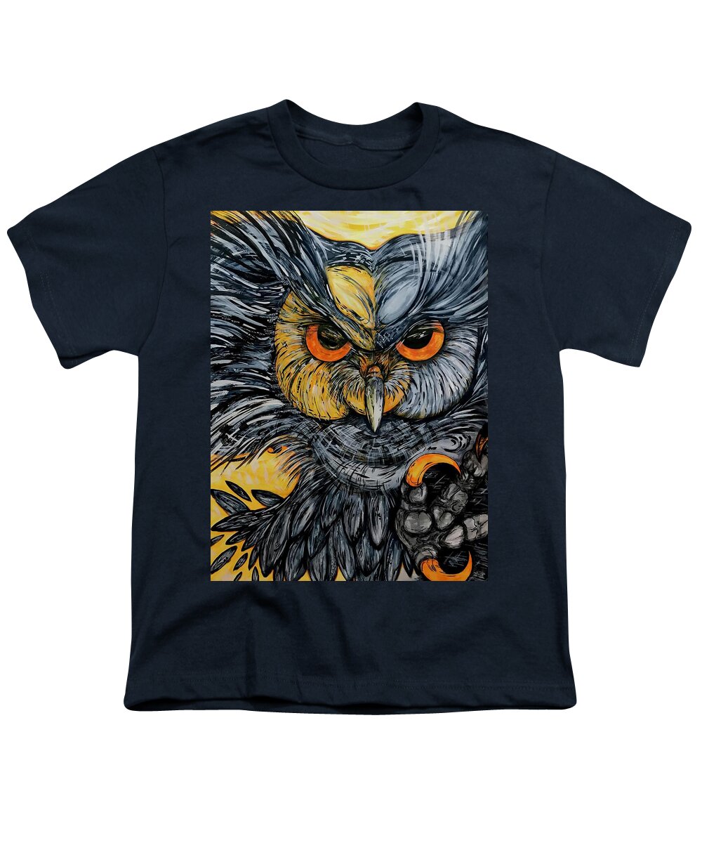Un Great Horned Owl - Youth T-Shirt