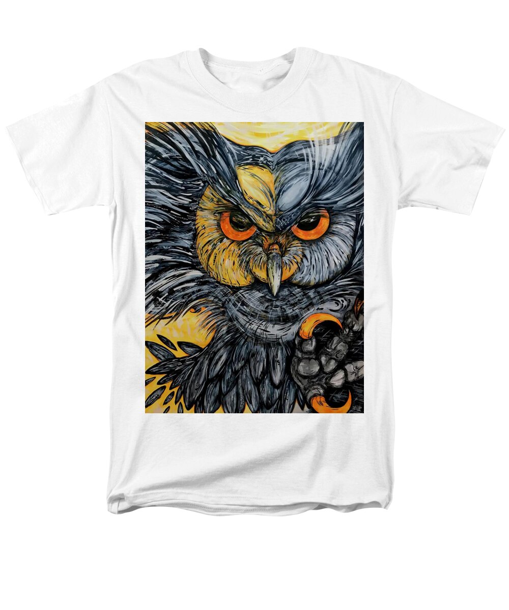 Un Great Horned Owl - Men's T-Shirt  (Regular Fit)