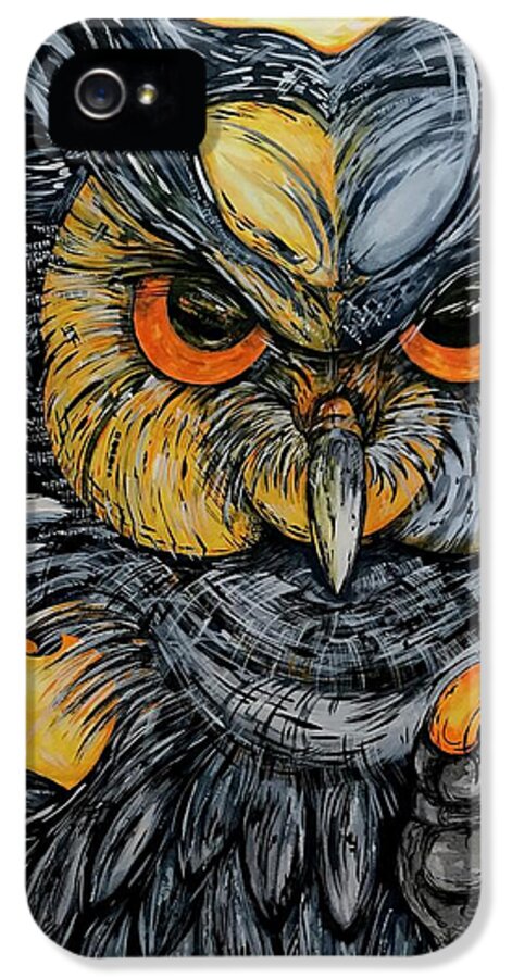 Un Great Horned Owl - Phone Case