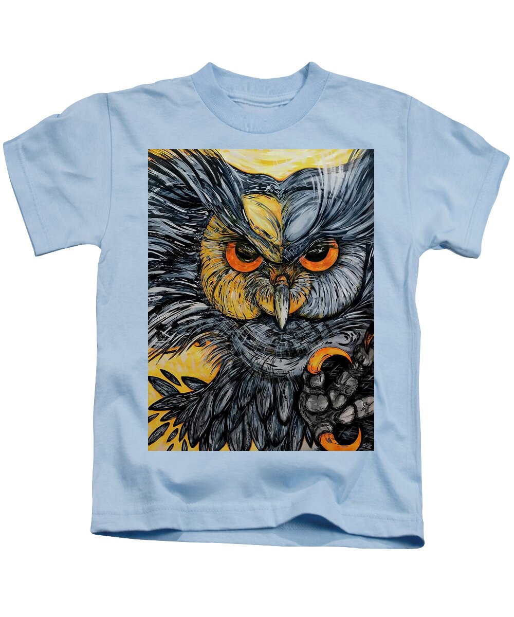 Un Great Horned Owl - Kids T-Shirt