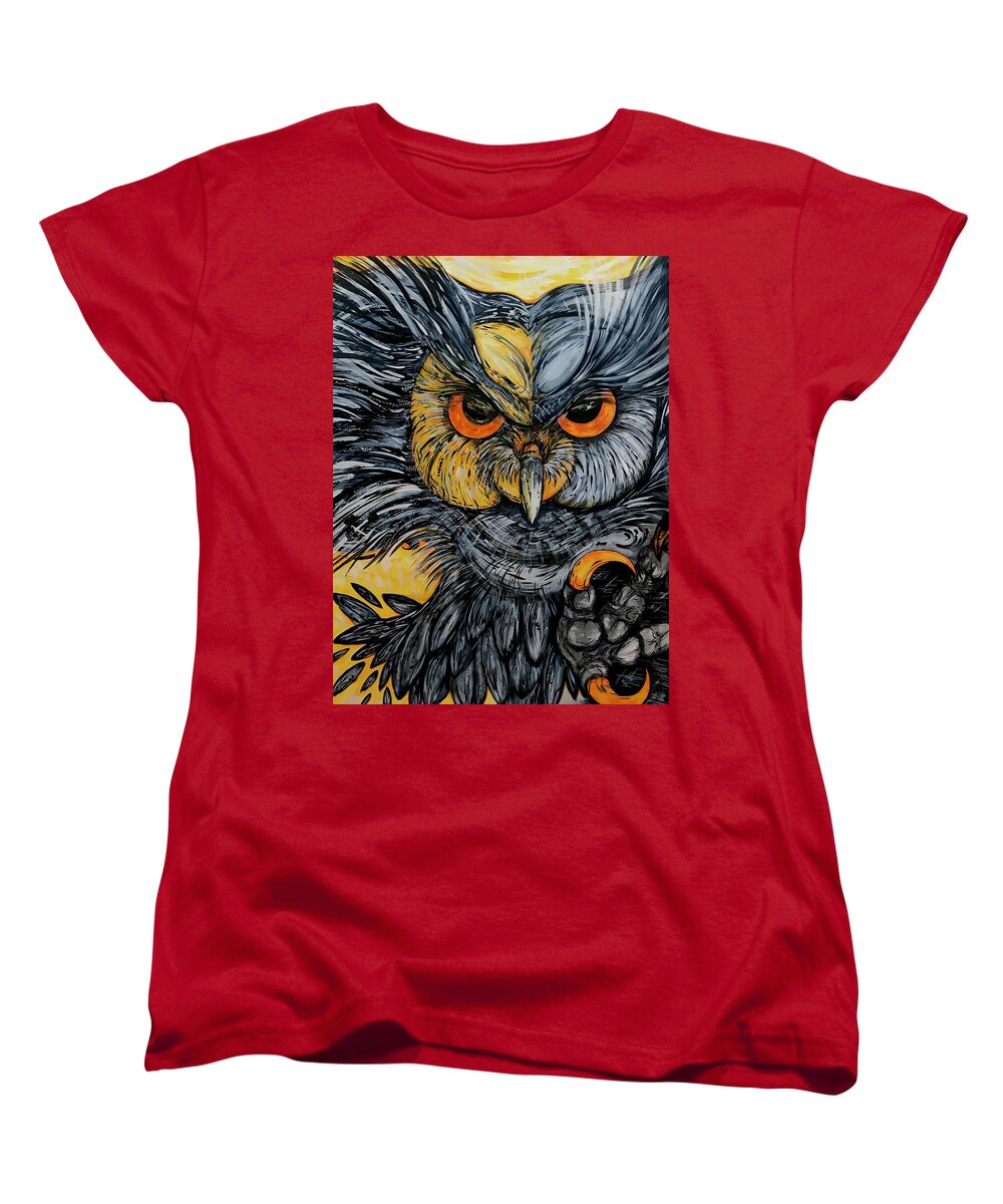 Un Great Horned Owl - Women's T-Shirt (Standard Fit)