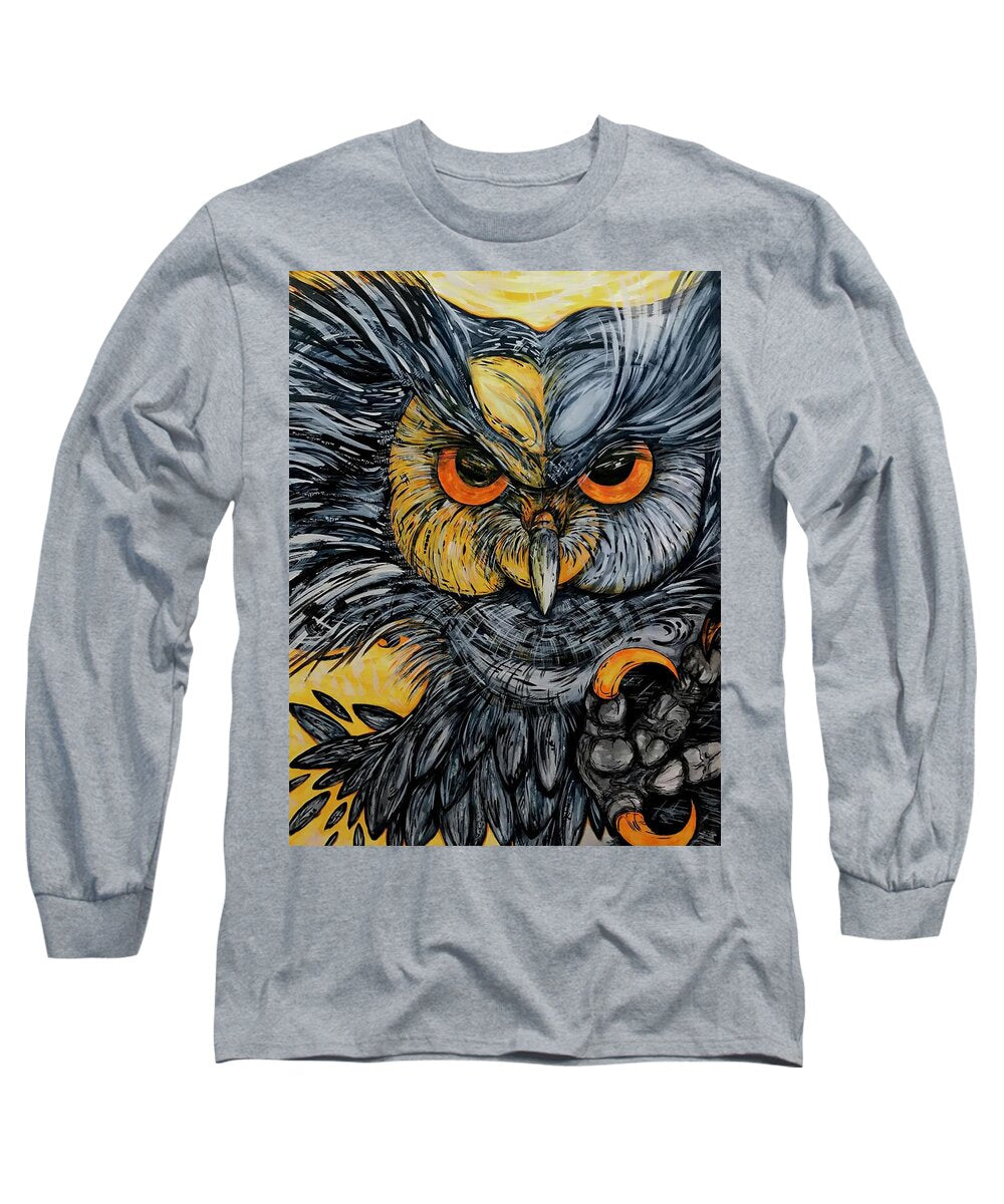 Un Great Horned Owl - Long Sleeve T-Shirt