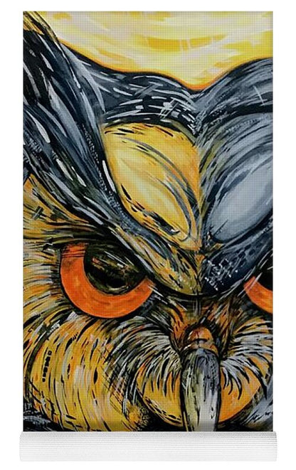 Un Great Horned Owl - Yoga Mat