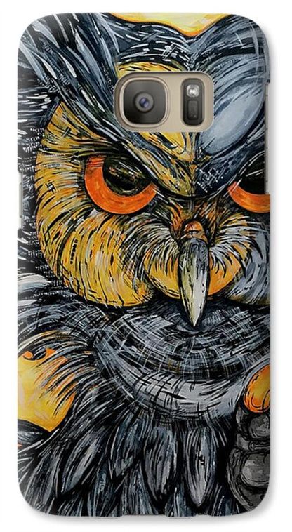 Un Great Horned Owl - Phone Case