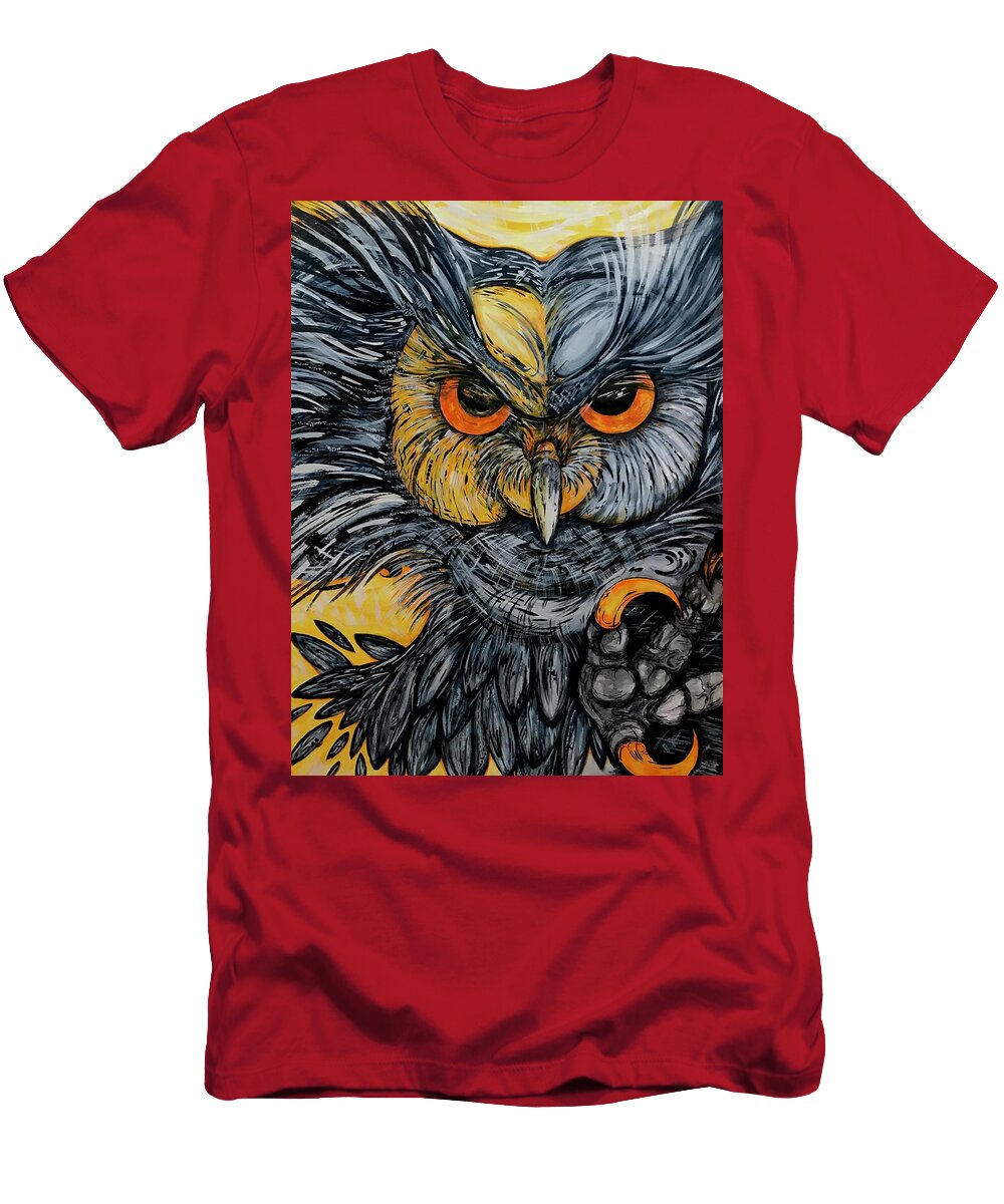 Un Great Horned Owl - T-Shirt