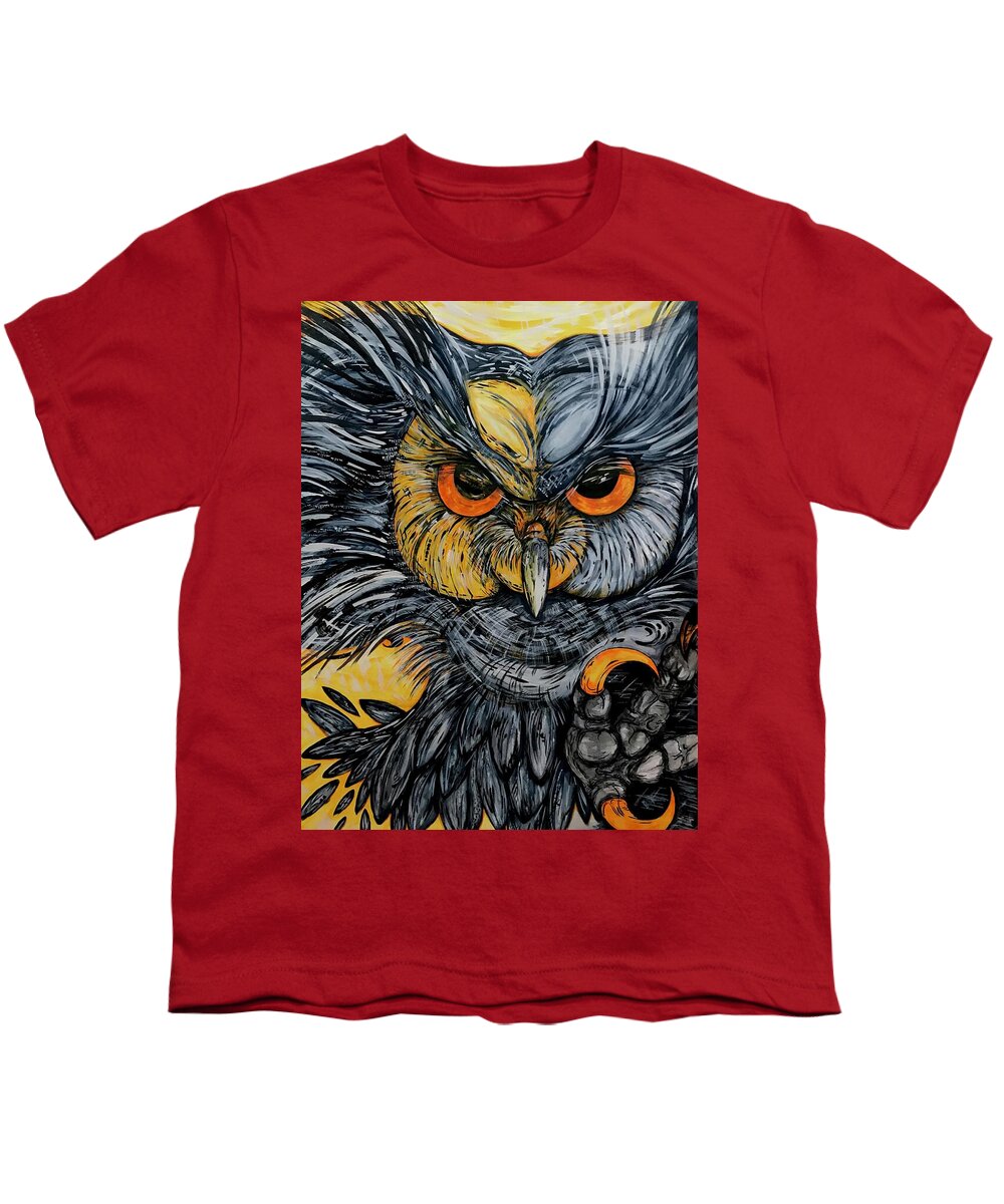 Un Great Horned Owl - Youth T-Shirt