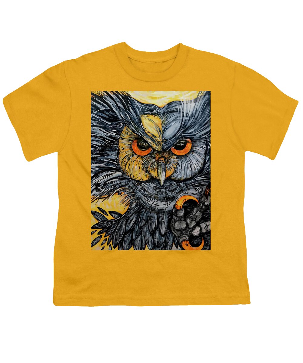 Un Great Horned Owl - Youth T-Shirt