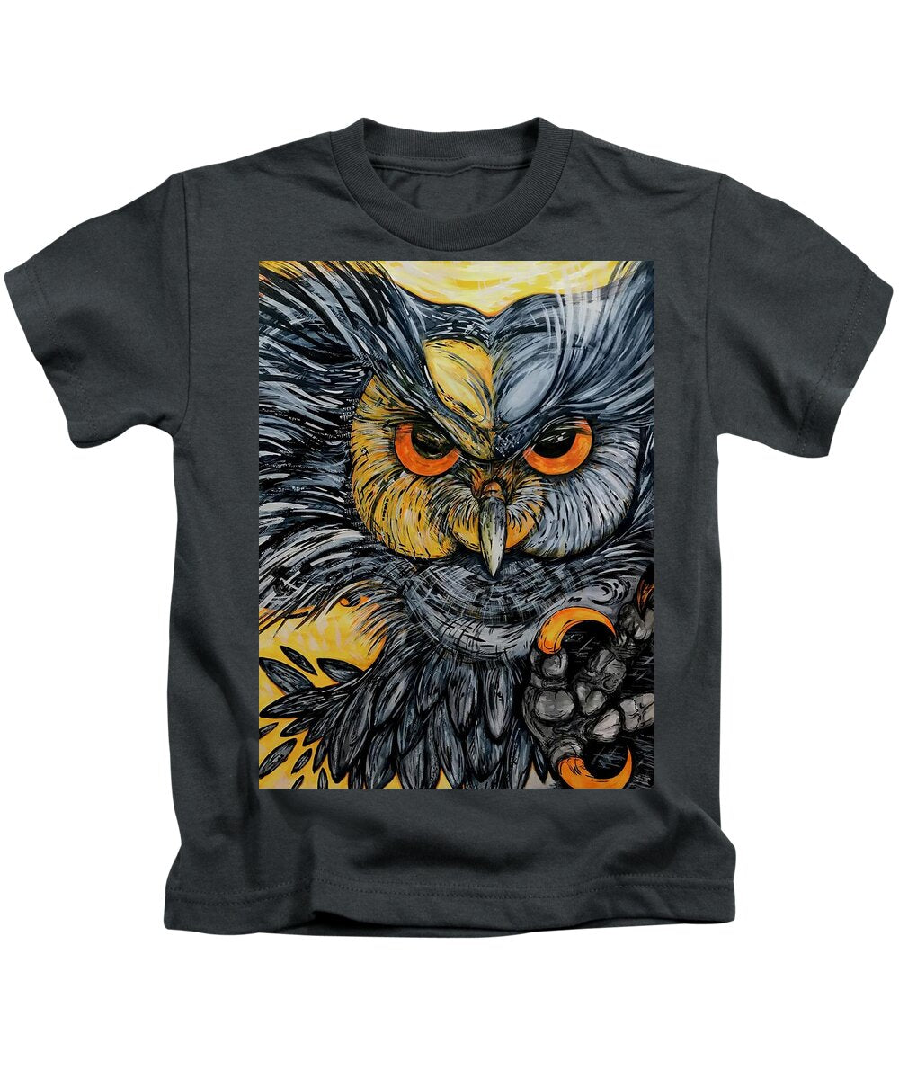 Un Great Horned Owl - Kids T-Shirt