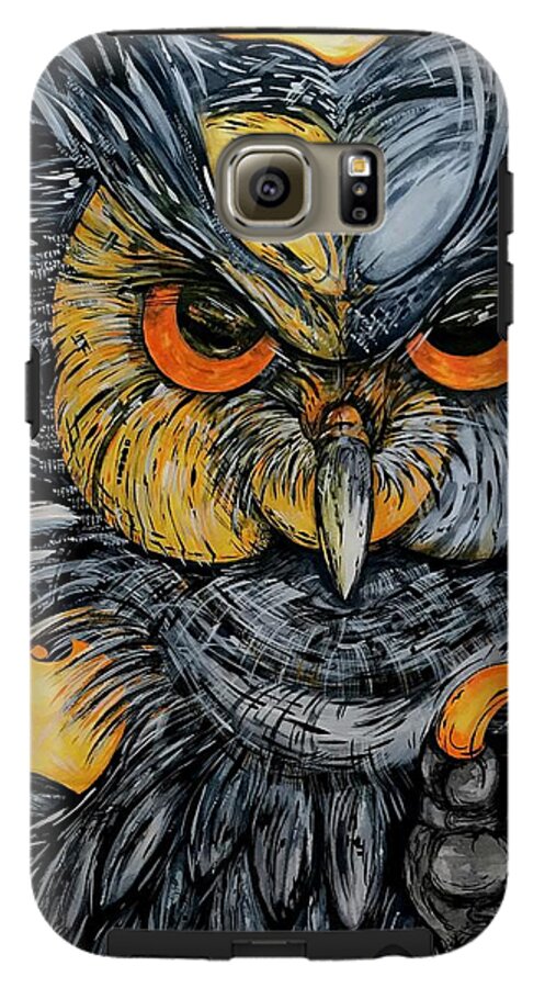Un Great Horned Owl - Phone Case