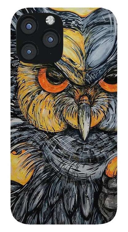 Un Great Horned Owl - Phone Case