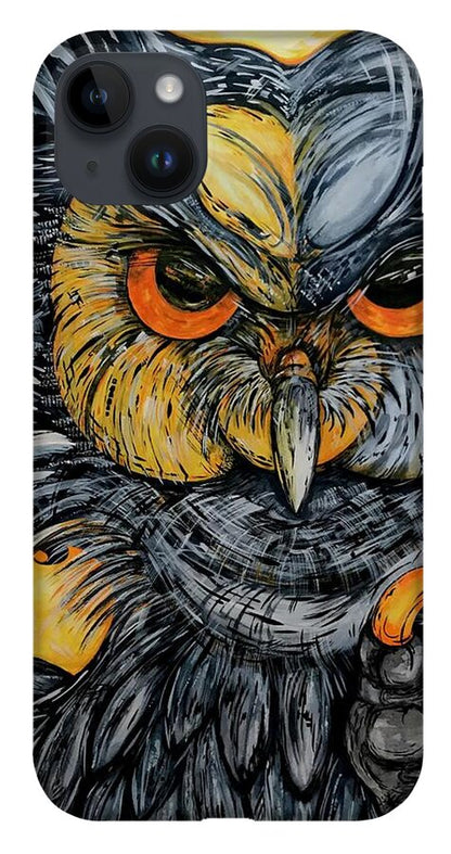 Un Great Horned Owl - Phone Case