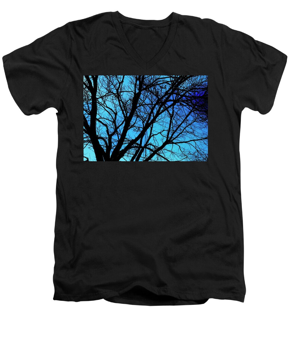 Winter Branch - Men's V-Neck T-Shirt