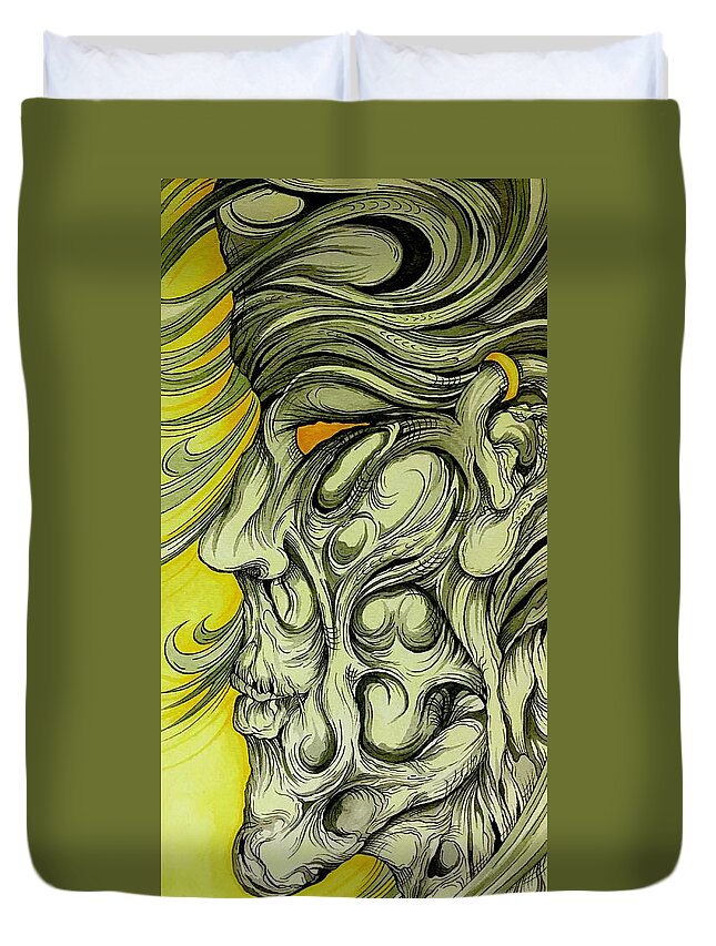 Yellow Eye - Duvet Cover