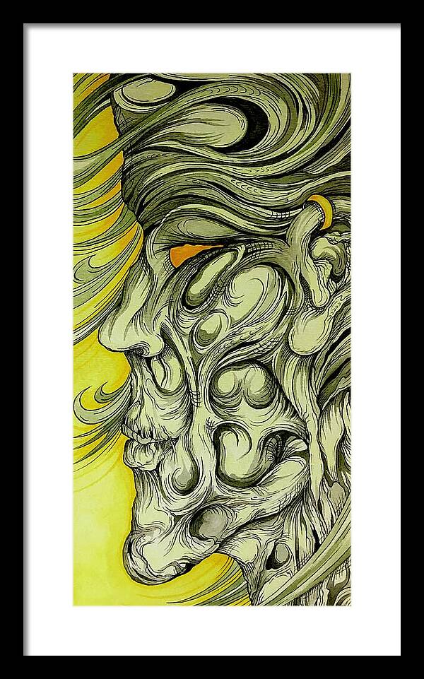 Yellow Eye - Framed Print