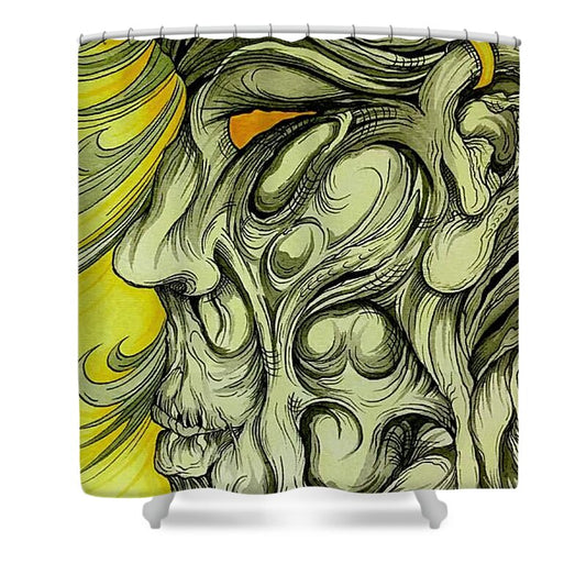Yellow Eye - Shower Curtain