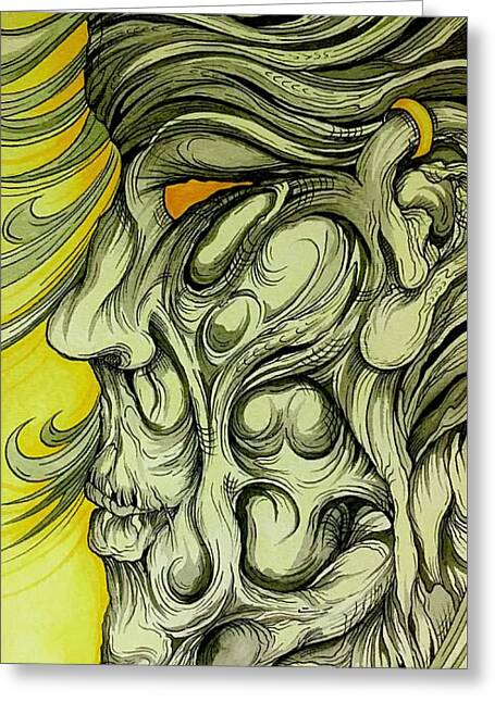 Yellow Eye - Greeting Card