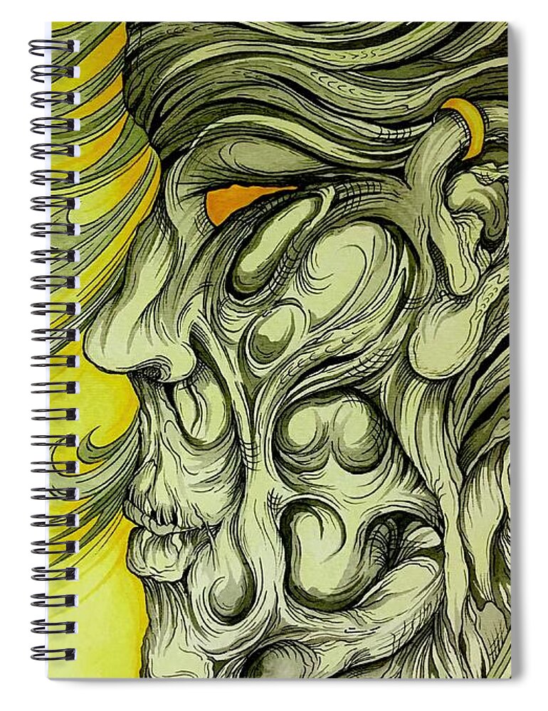 Yellow Eye - Spiral Notebook