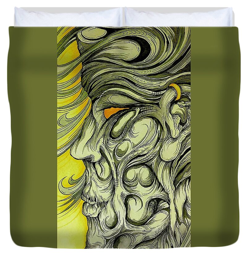 Yellow Eye - Duvet Cover