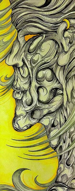 Yellow Eye Neck - Art Print