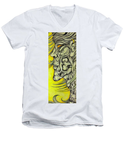 Yellow Eye Neck - Men's V-Neck T-Shirt