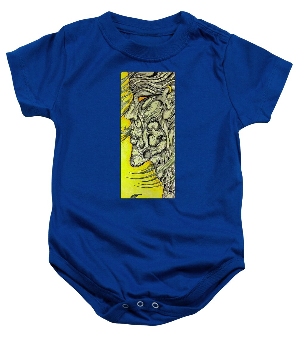 Yellow Eye Neck - Baby Onesie