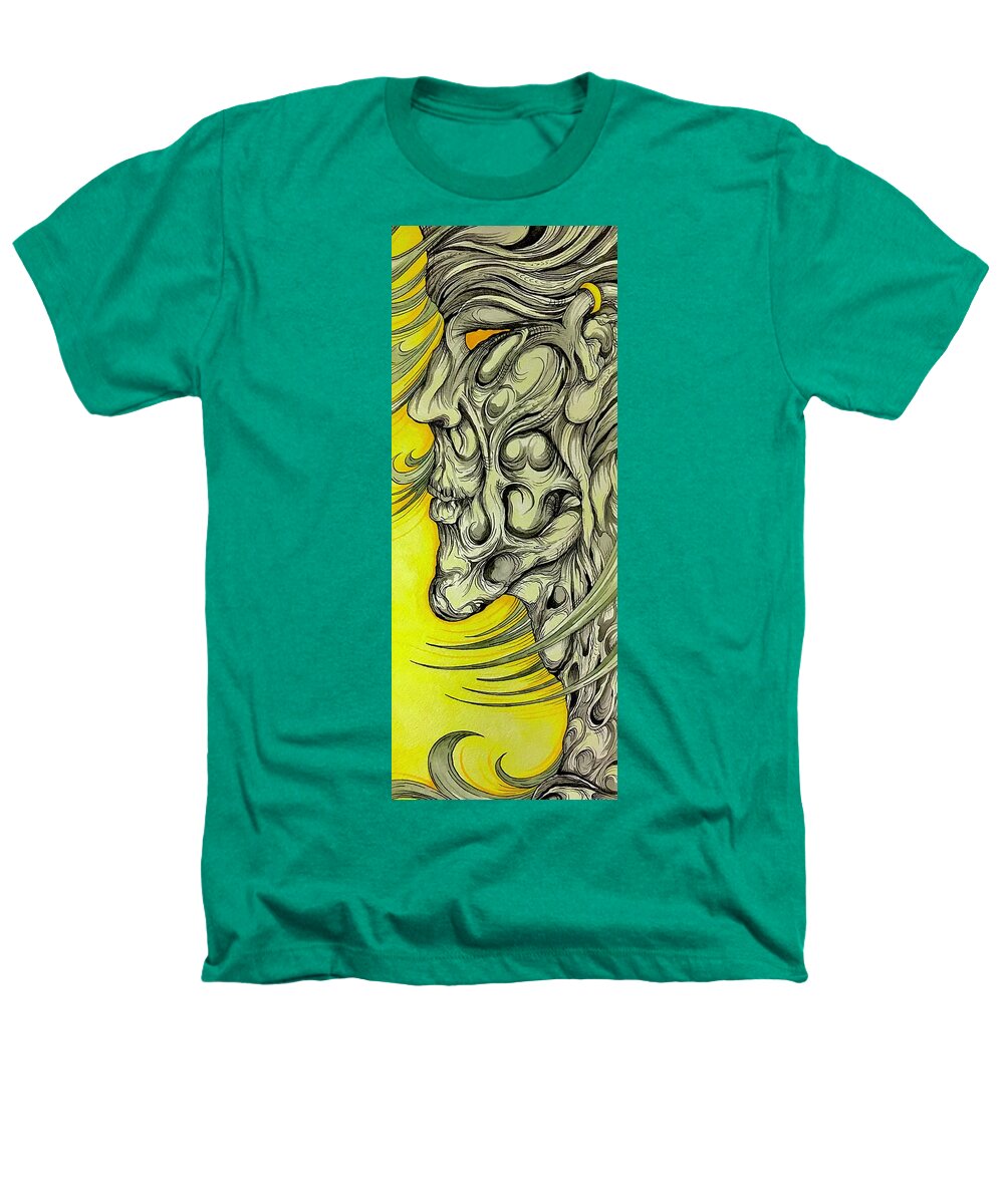 Yellow Eye Neck - Heathers T-Shirt