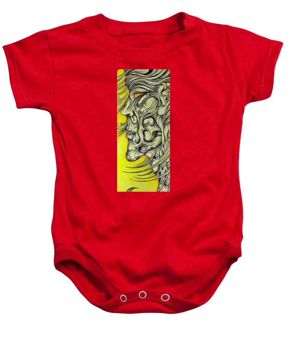 Yellow Eye Neck - Baby Onesie