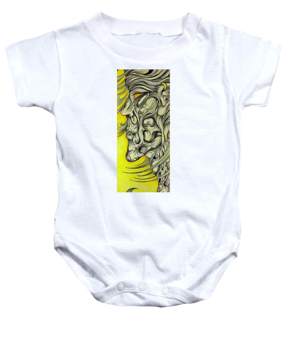 Yellow Eye Neck - Baby Onesie