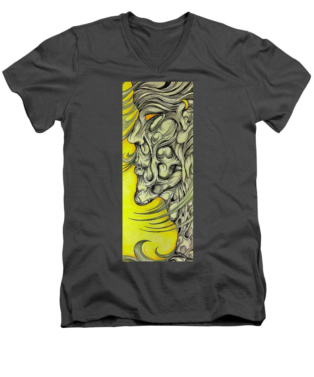 Yellow Eye Neck - Men's V-Neck T-Shirt