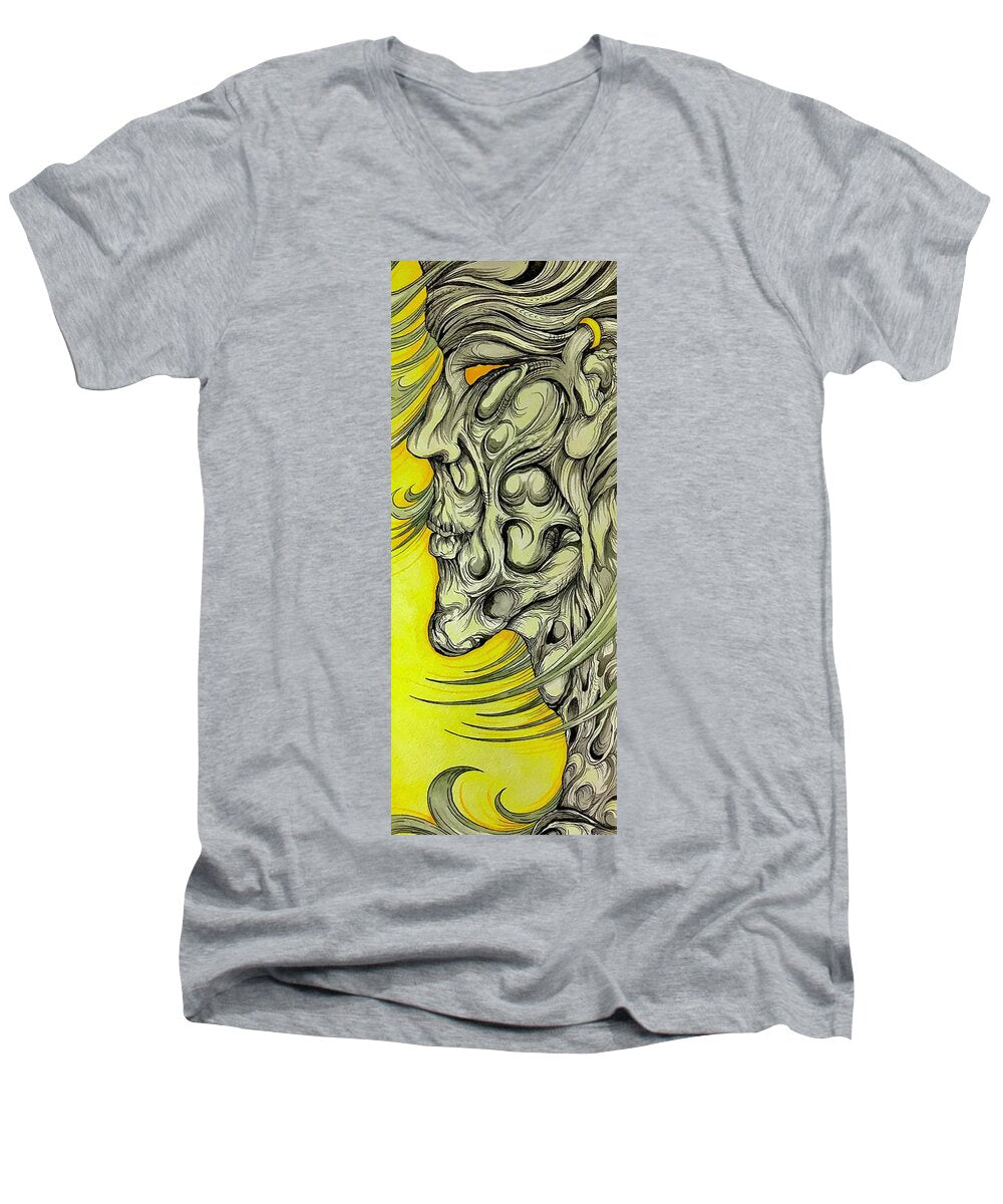 Yellow Eye Neck - Men's V-Neck T-Shirt