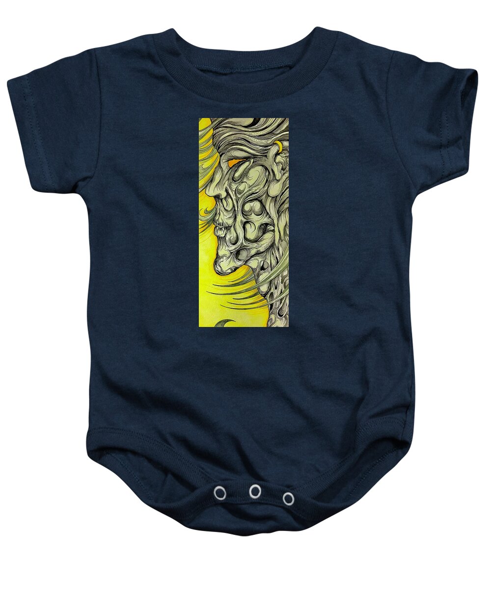 Yellow Eye Neck - Baby Onesie